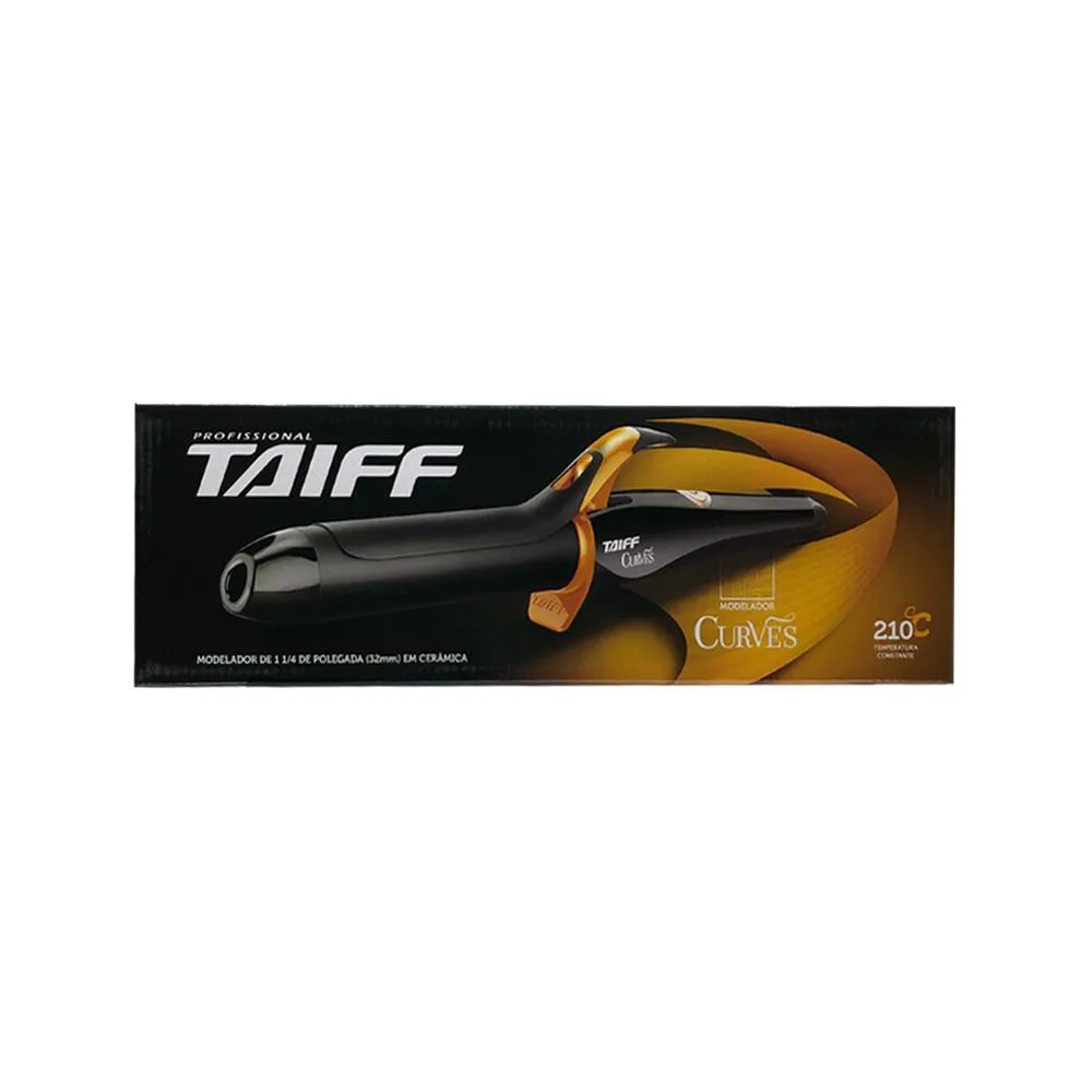 MODELADOR DE CACHOS TAIFF CURVES BIVOLT 1 ¼ 32MM — Taiff | Farmácia Resyla