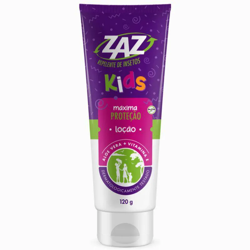 Repelente de Insetos Kids Loção 120g - Zaz — | Farmácia Resyla