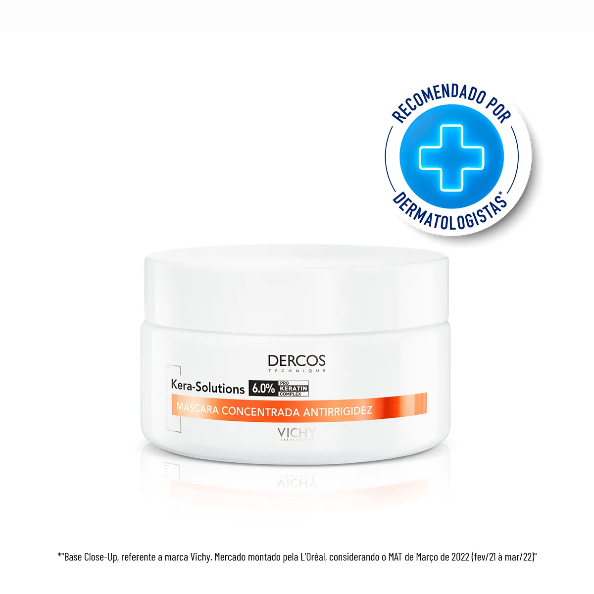 Máscara Capilar Concentrada Antirrigidez Vichy Dercos Kera-Solutions Tratamento Reconstructor para Cabelos Danificados 200ml — Vichy | Farmácia Resyla