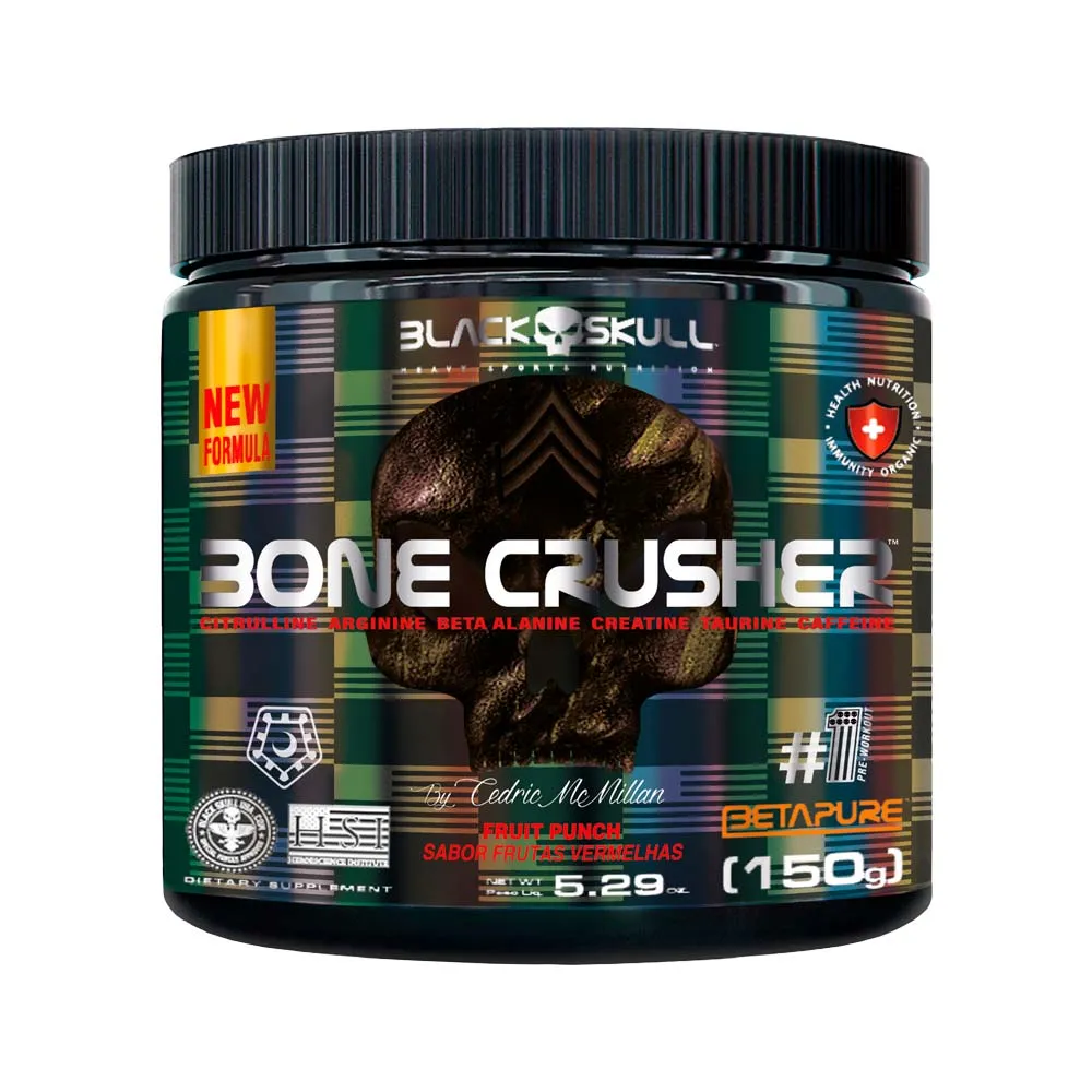 Black Skull Bone Crusher 150gr Frutas Vermelhas — Black Skull | Farmácia Resyla
