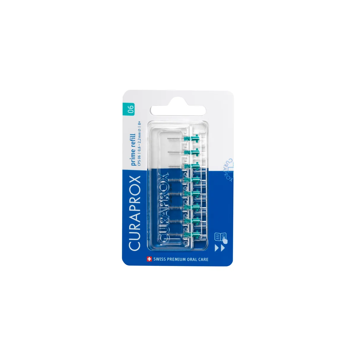 Refil para Escova Interdental Curaprox Prime 0,06mm 8 unidades — Curaprox | Farmácia Resyla