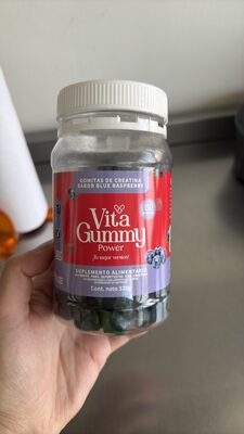 Vita Gummy Power Gomitas de Creatina Sabor Blue Raspberry — | Farmácia Resyla