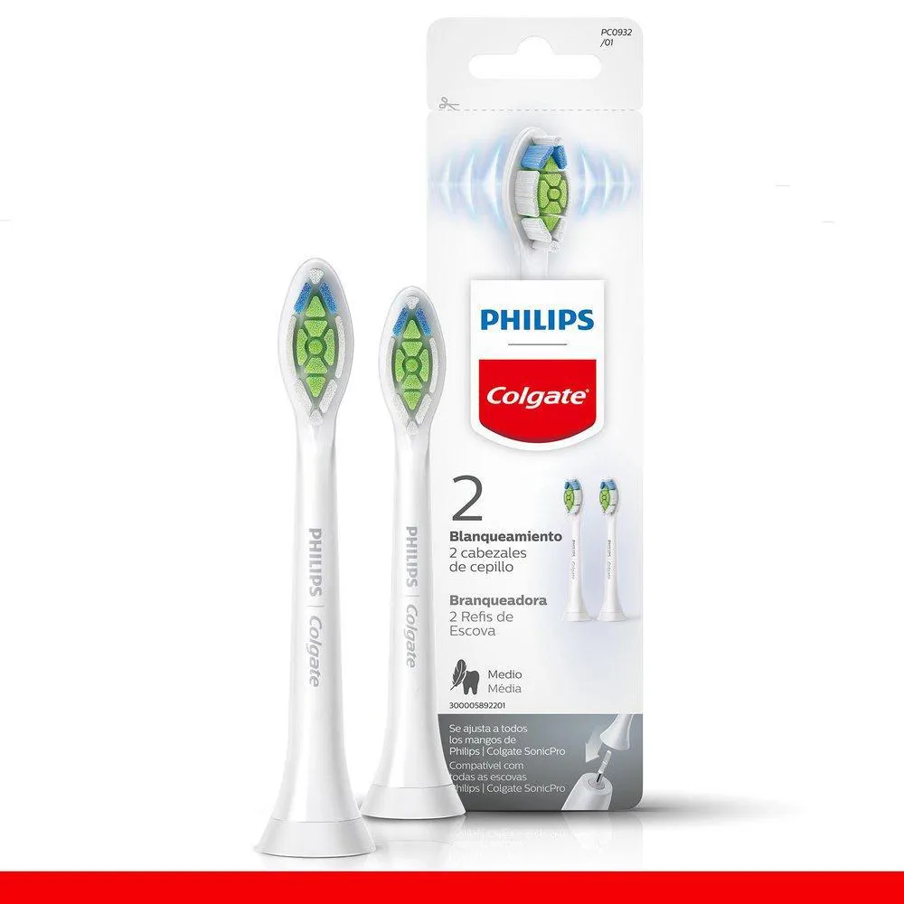Refil para Escova Elétrica Philips Colgate Sonicpro Branqueadora com 2 unidades — Colgate | Farmácia Resyla