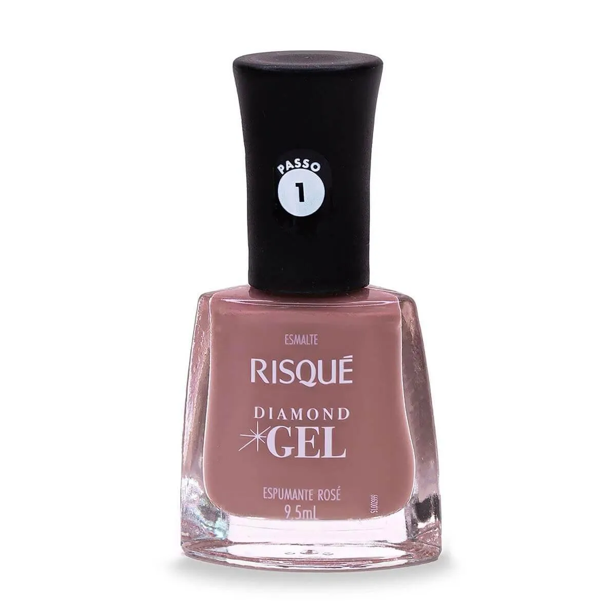 Esmalte Risqué Diamond Gel Espumante Rosé Hipoalergênico com 9,5ml — Risqué | Farmácia Resyla