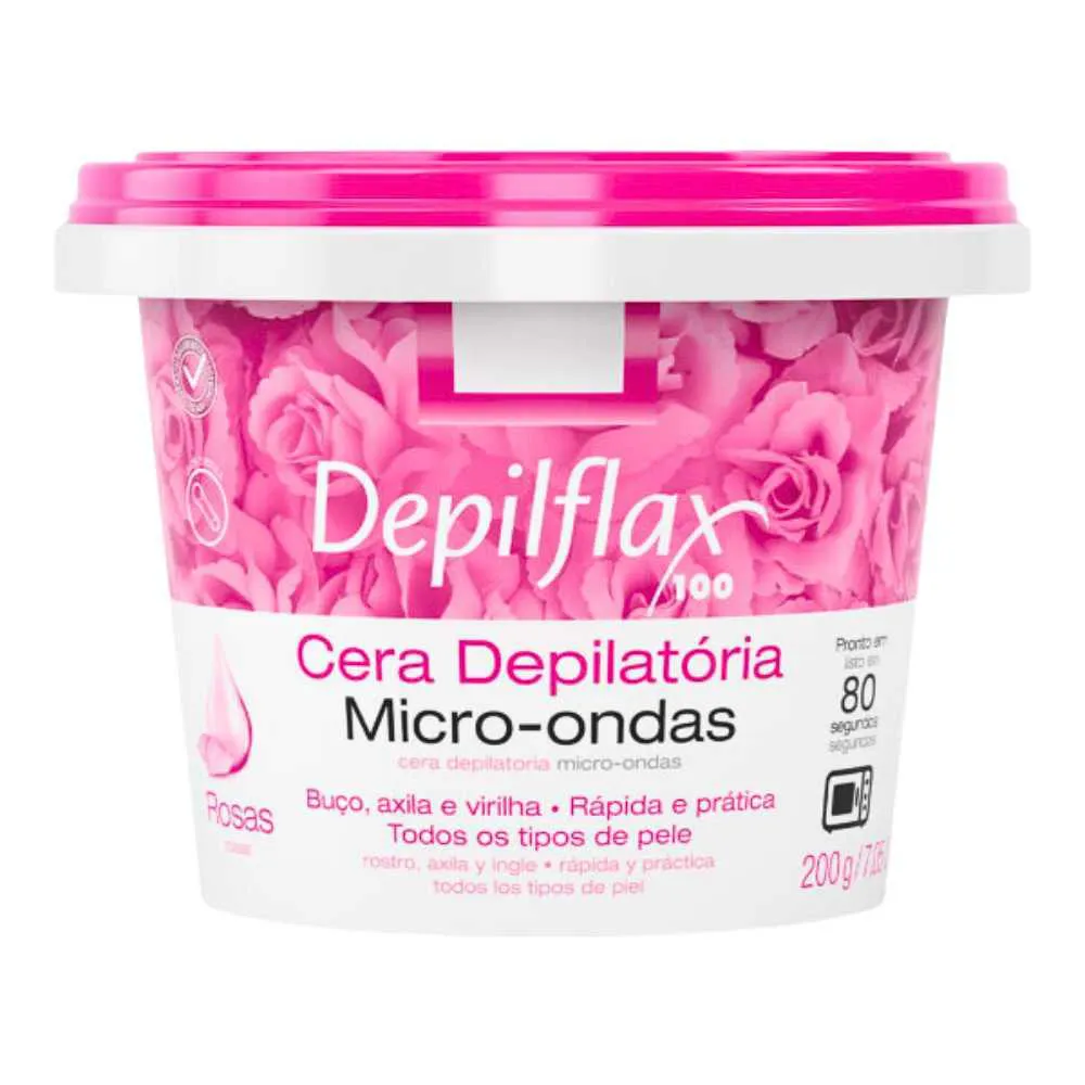 Cera Microondas Rosas Depilflax 200g — | Farmácia Resyla