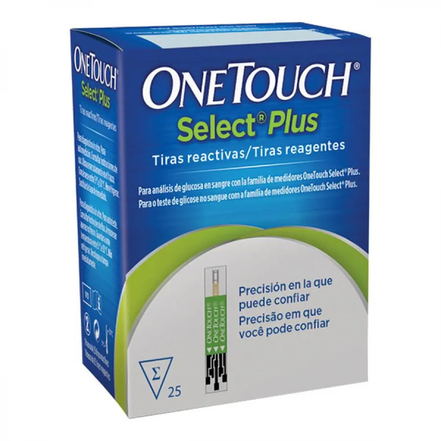 Onetouch Select Plus 25 Tiras Teste — | Farmácia Resyla