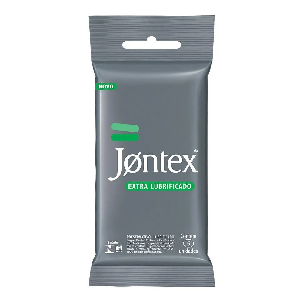 Preservativo Camisinha Jontex Extra Lubrificado - 6 Unidades — | Farmácia Resyla