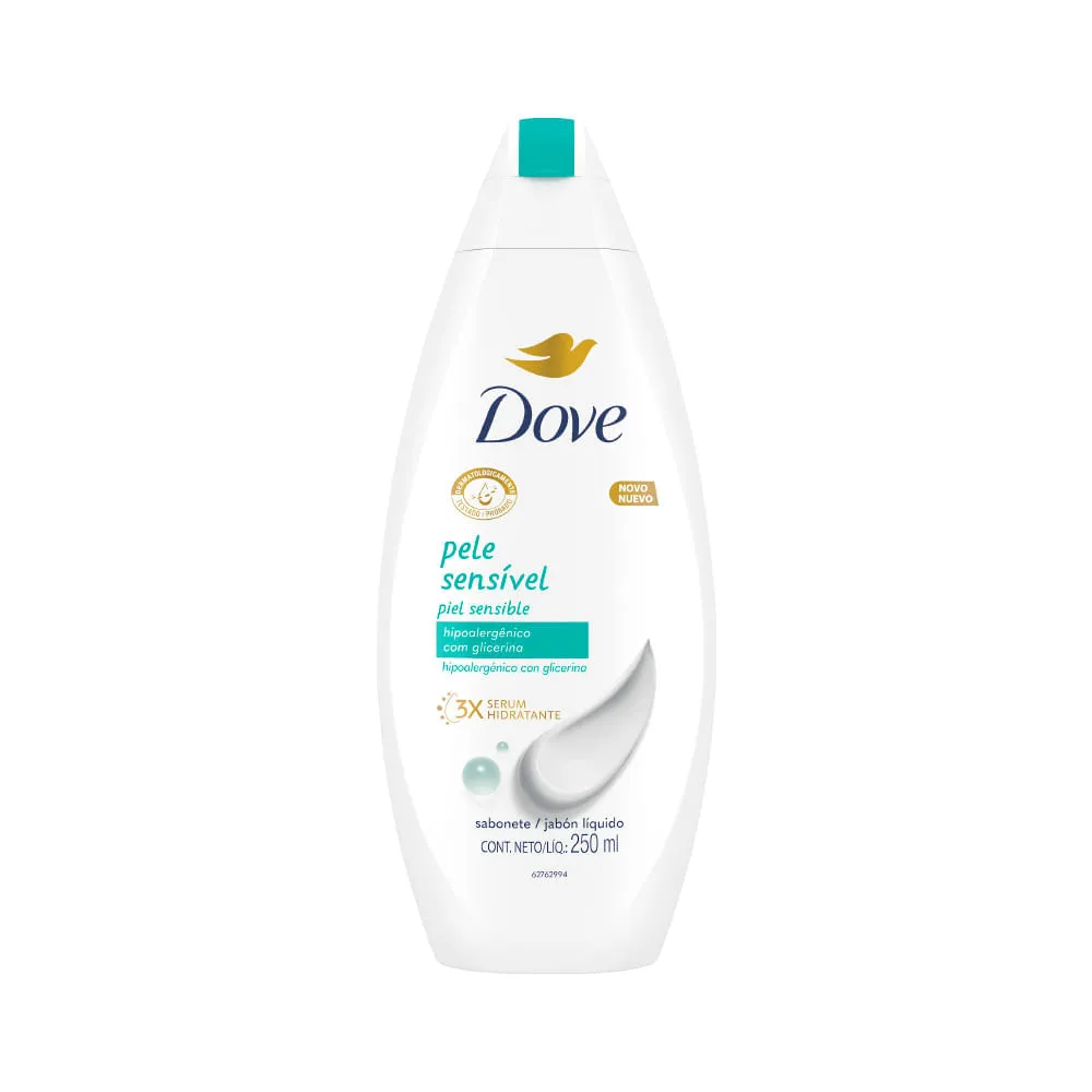 Sabonete Dove Liquido 250ml Pele Sensivel — Dove | Farmácia Resyla