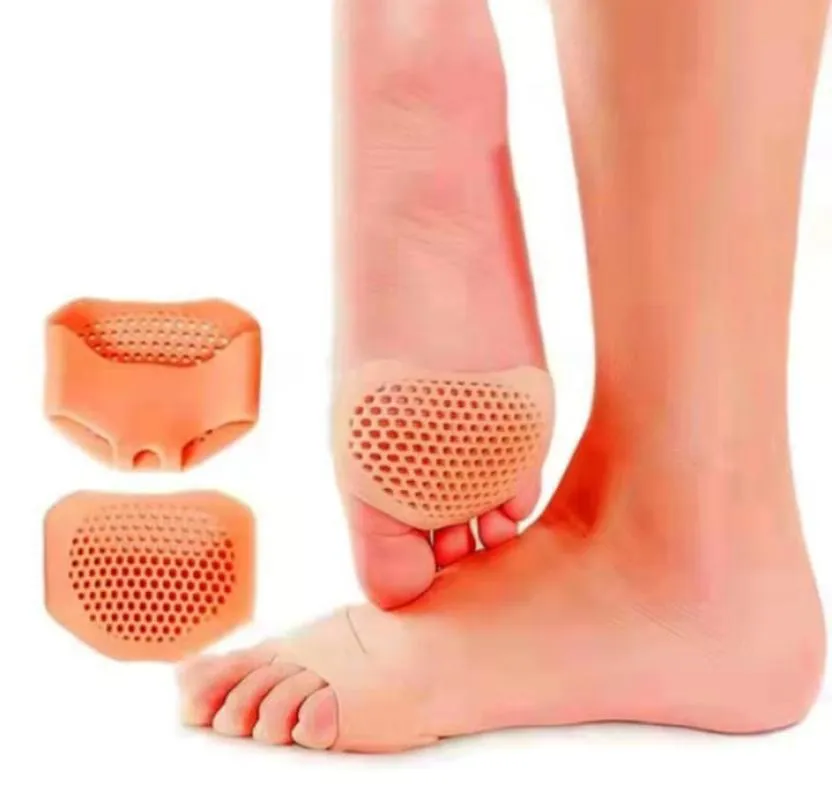 Kit Par Meia Palmilha Ortopédica Protetor para Os Pés Almofada Silicone Gel Tiptoe — | Farmácia Resyla