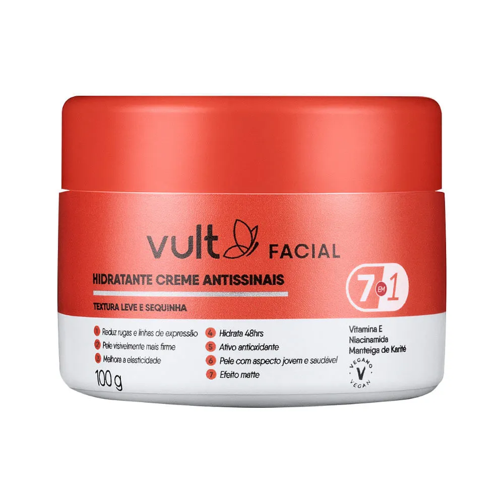 Hidratante Vult Facial 100gr Creme Antissinais — Vult | Farmácia Resyla