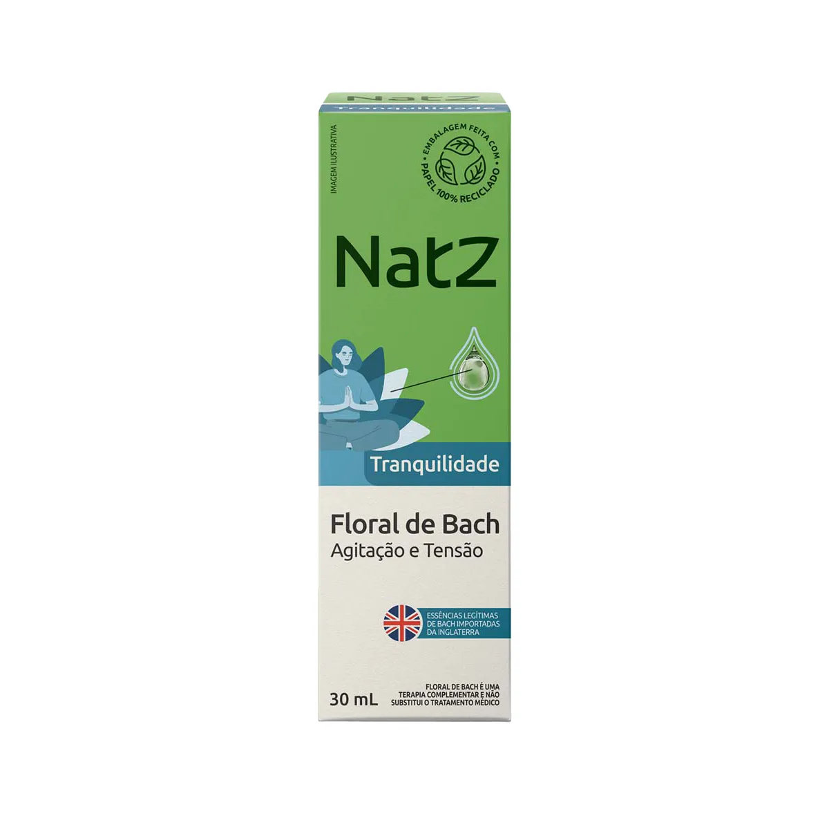 Floral de Bach Natz Tranquilidade para Agitação e Tensão 30ml — Natz | Farmácia Resyla