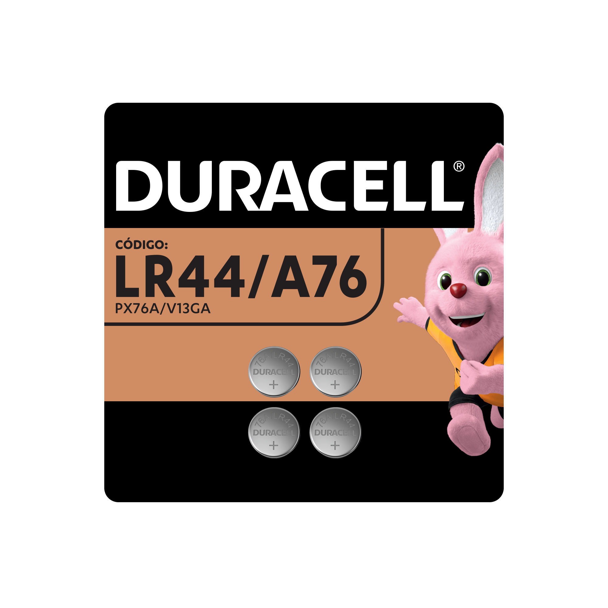 Pilha Botão Lr44/a76 Duracell Com 4 Unidades — Duracell | Farmácia Resyla
