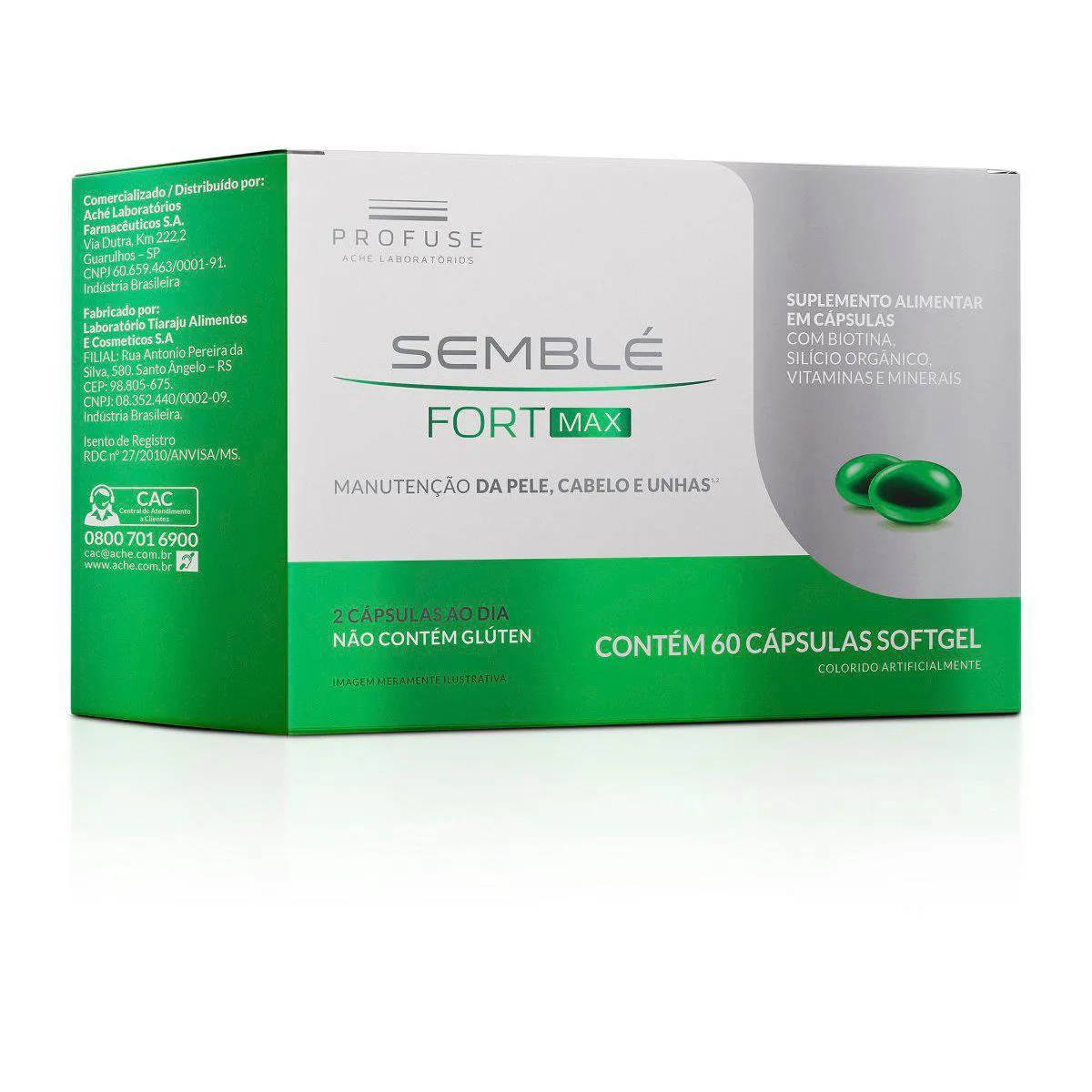 Polivitamínico Semblé Fort Max 60 cápsulas — | Farmácia Resyla