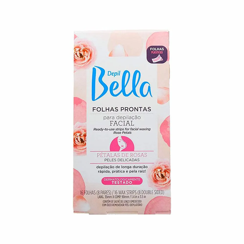 Folhas Prontas para Depilação Facial Depil Bella Pétalas 16fls — | Farmácia Resyla