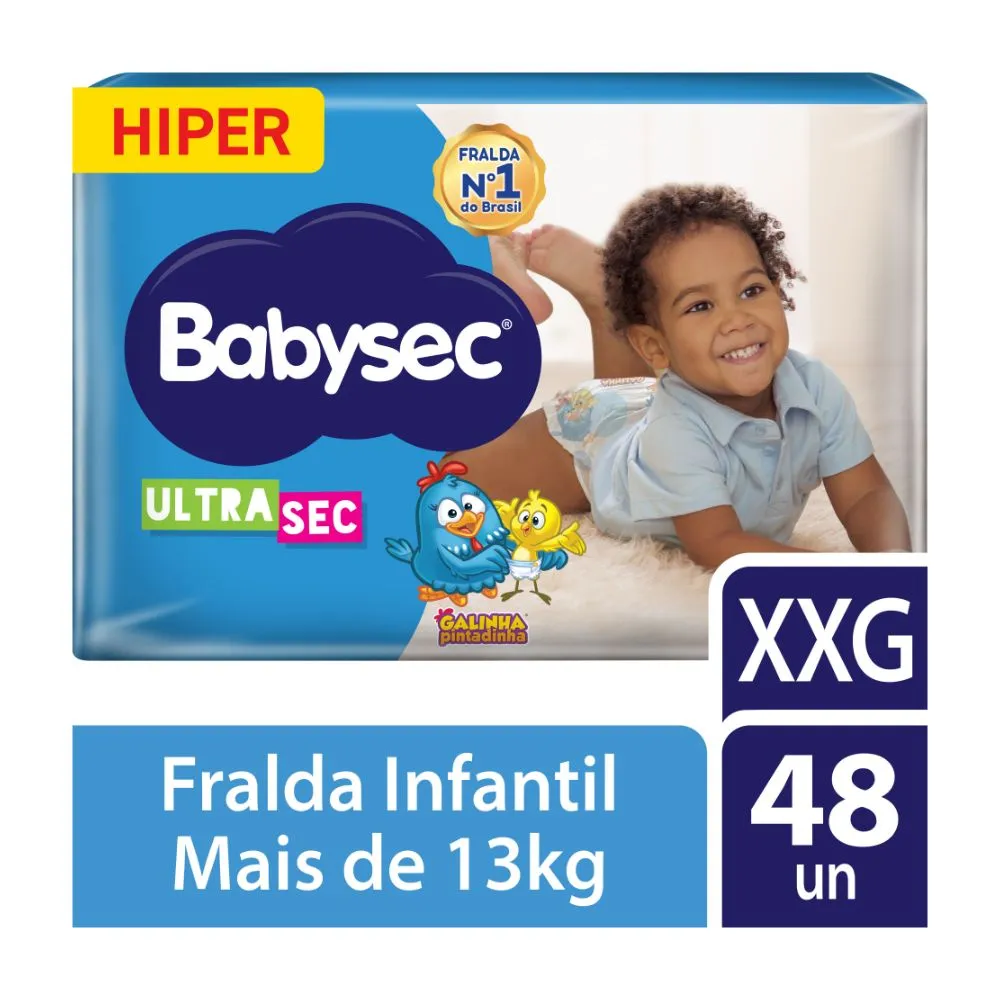 Fralda Babysec Ultrasec Galinha Pintadinha Hiper Xxg 48 Unidades — | Farmácia Resyla