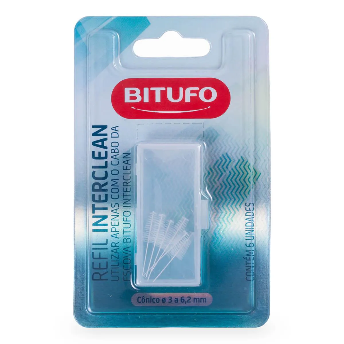 Refil para Escova Interdental Bitufo Interclean Cônico com 6 unidades — | Farmácia Resyla