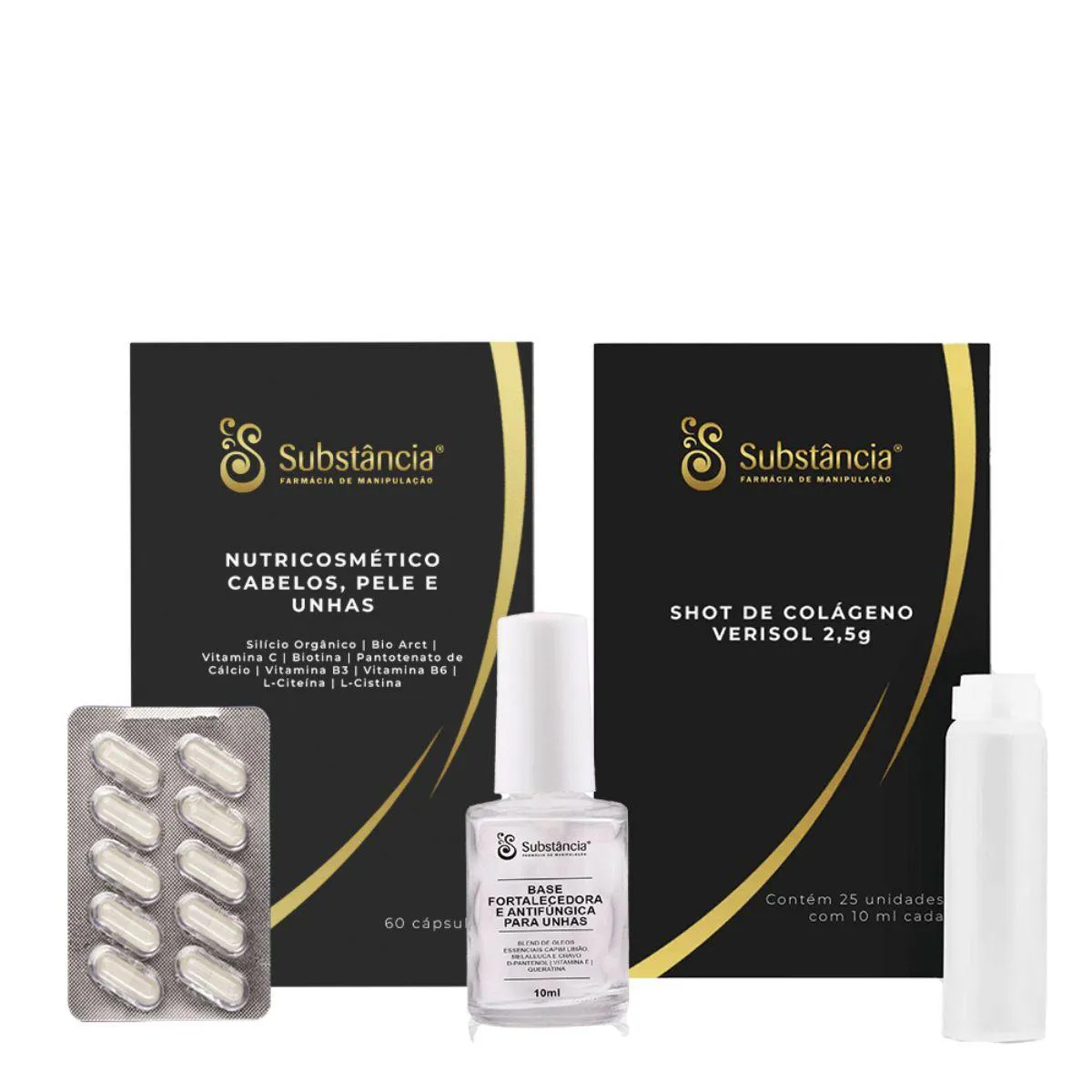 Booster Da Beleza Cabelo, Pele E Unha + Colágneo Substância — | Farmácia Resyla