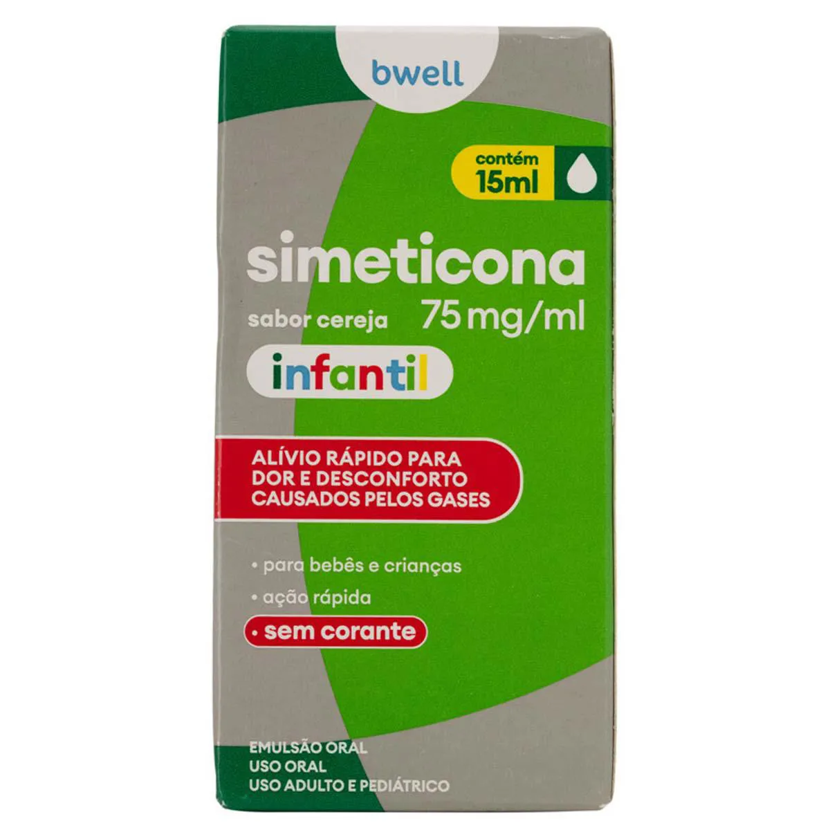 Simeticona bwell Infantil 75mg/ml Sabor Cereja 15ml — | Farmácia Resyla