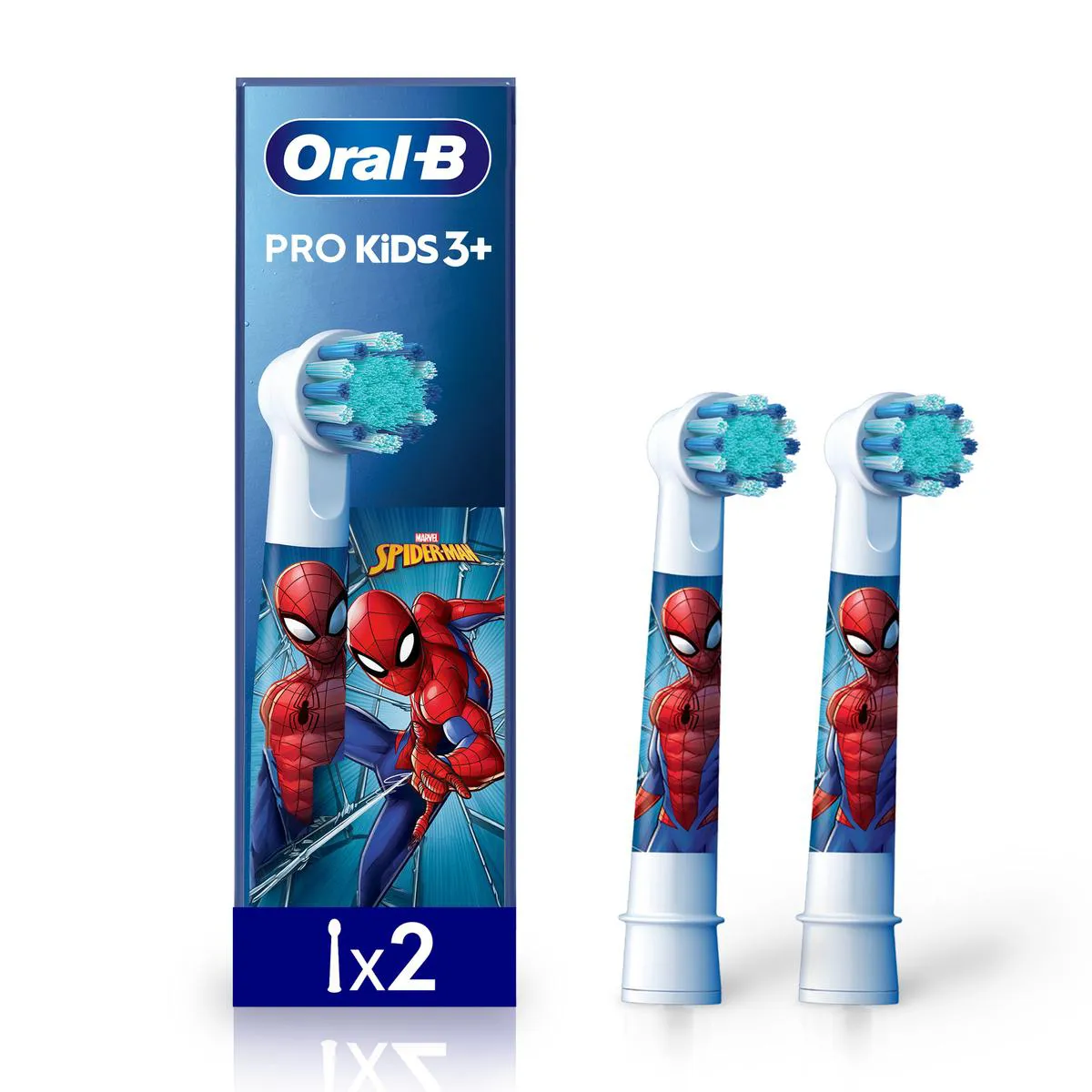 Refil Escova de Dente Elétrica Infantil Oral B Vitality Homem-Aranha 2 unidades — | Farmácia Resyla