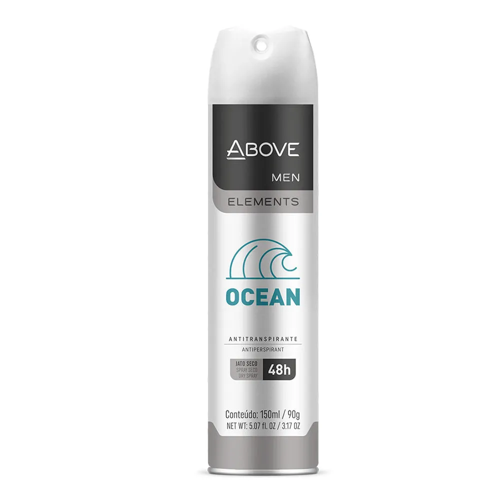 Desodorante Above Masculino Elements Aerossol 150ml Ocean — Above | Farmácia Resyla
