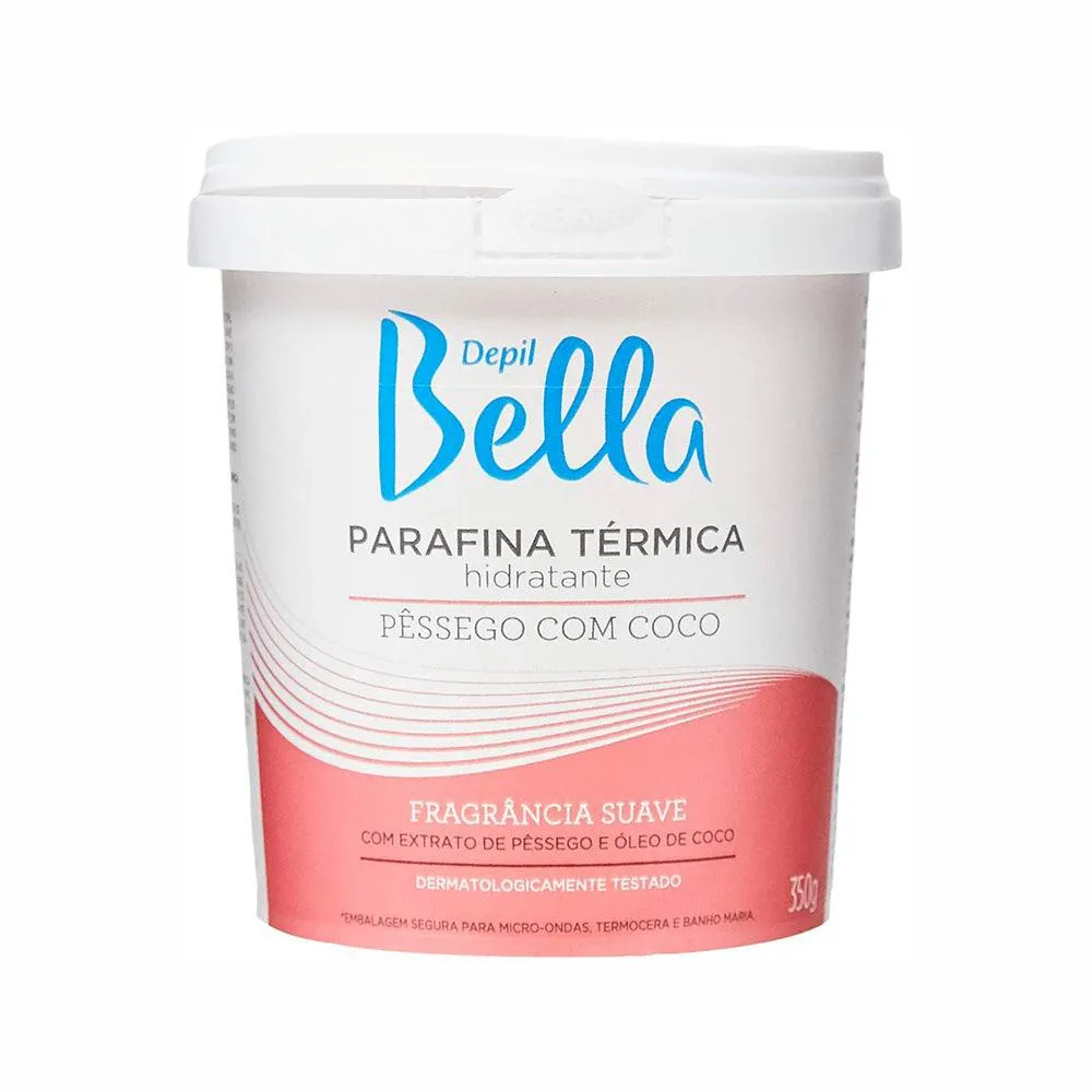 Parafina Depil Bella Térmica Pêssego e Coco 350g — | Farmácia Resyla