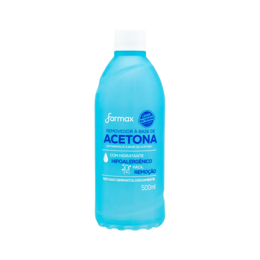Removedor De Esmalte Farmax 500ml Com Acetona — | Farmácia Resyla