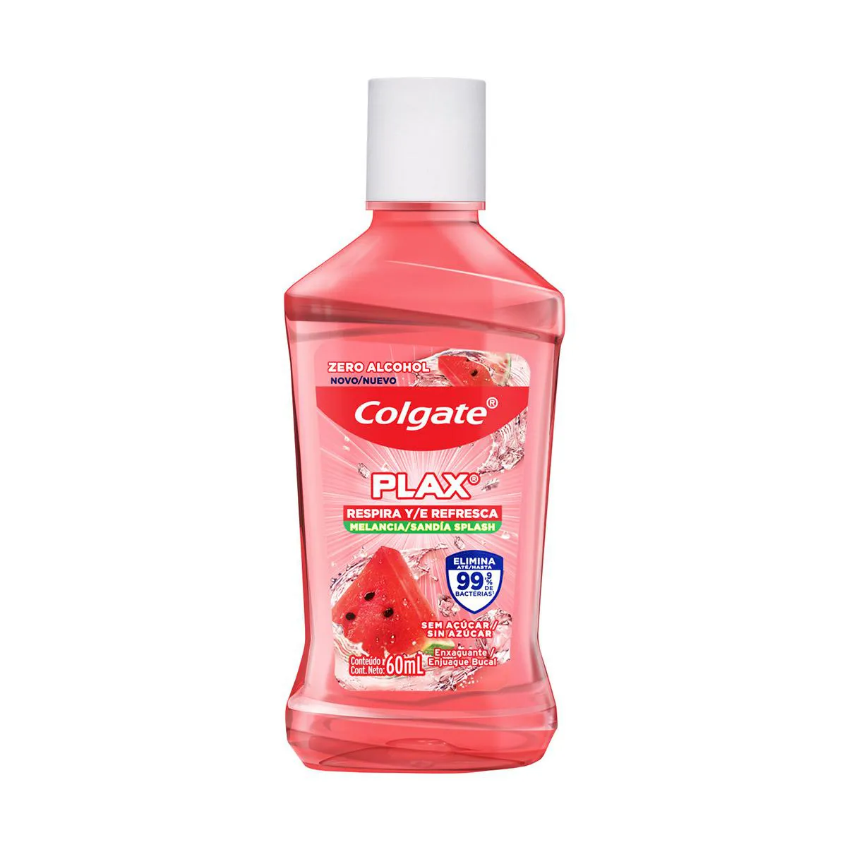 Enxaguante Bucal Colgate Plax Respira e Refresca Melancia 60ml — Colgate | Farmácia Resyla