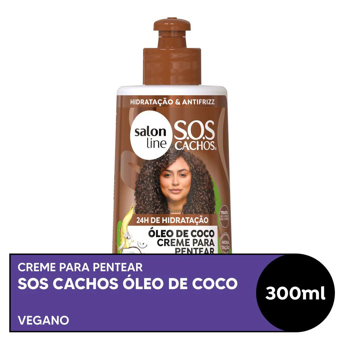 Creme para Pentear Cabelo Cacheado Salon Line S.O.S. Cachos 300ml — Salon Line | Farmácia Resyla