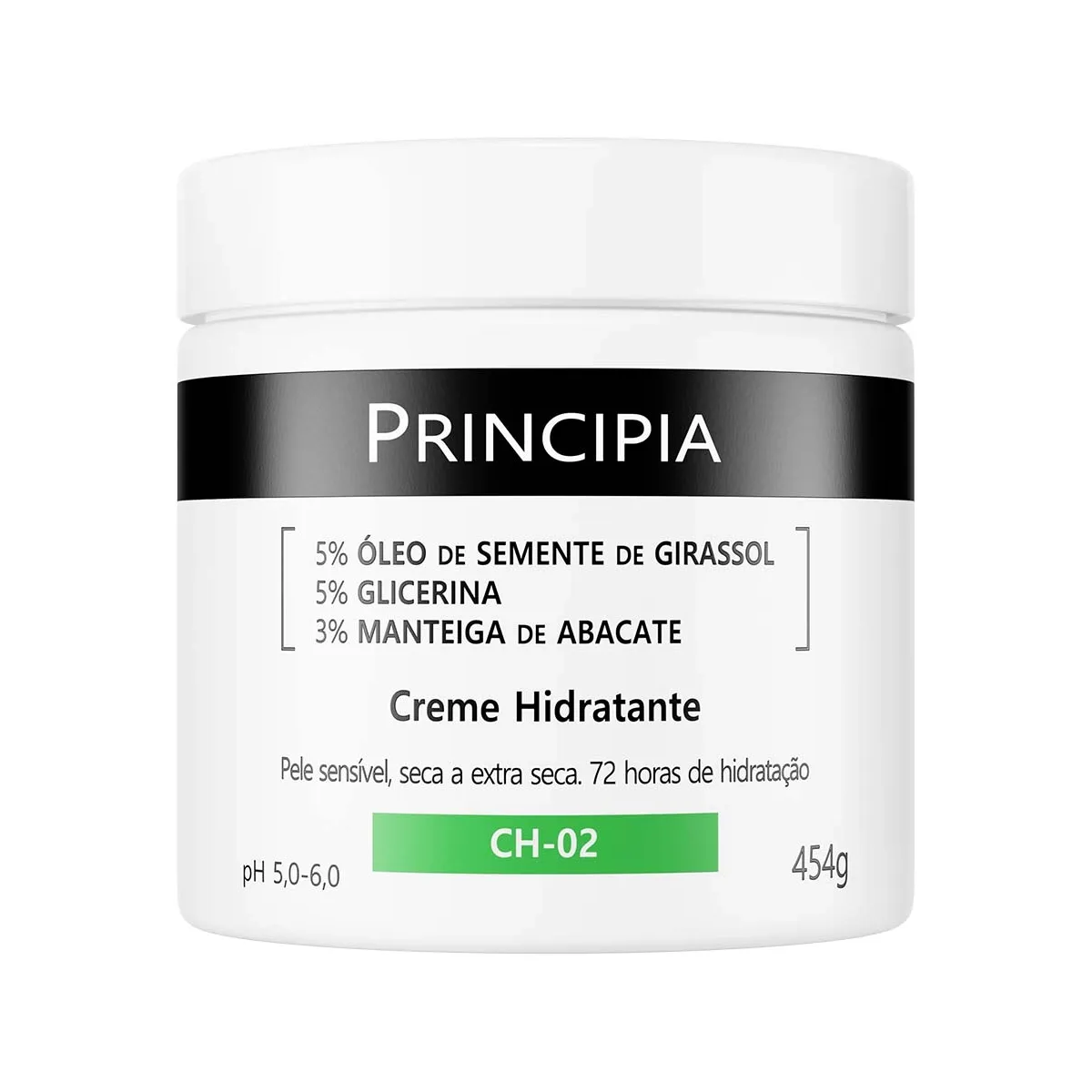 Creme Hidratante Corporal Principia Skincare CH-02 Óleo de Semente de Girassol + Glicerina + Manteiga de Abacate 454g — Principia | Farmácia Resyla