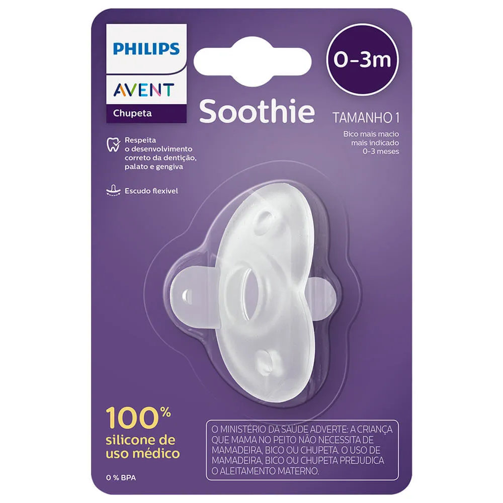 Chupeta Avent Soothie Com 1 Neutra 0-3 Meses — Avent | Farmácia Resyla