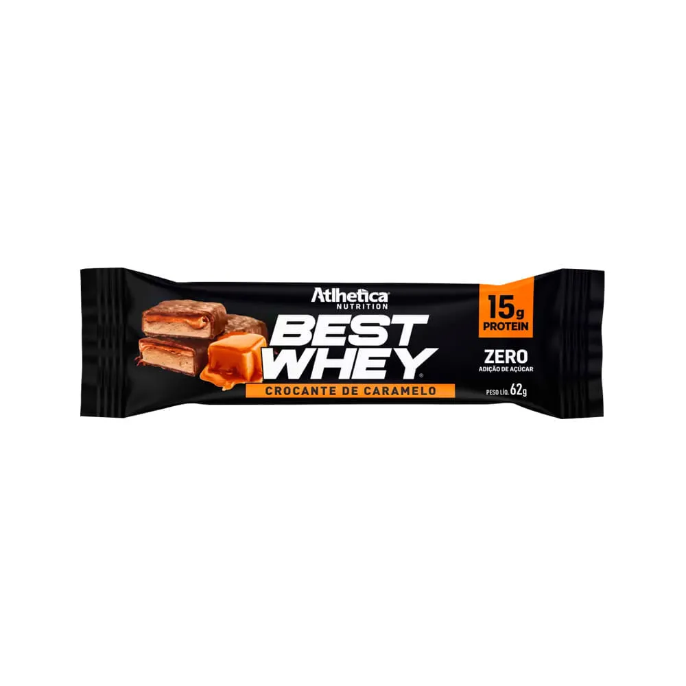 Barra De Proteina Best Whey Crocante De Caramelo 62g — | Farmácia Resyla