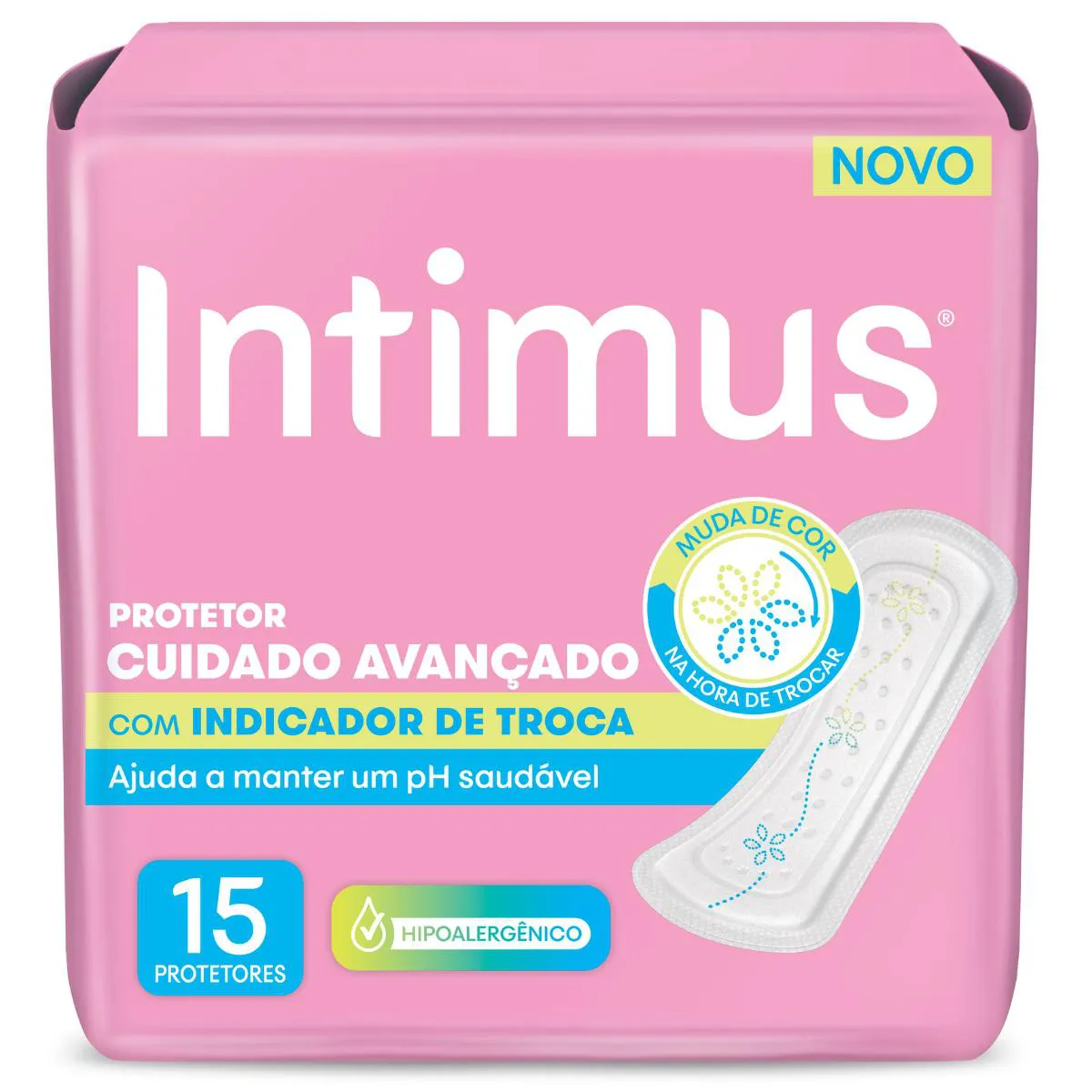 Protetor Diário Intimus com Indicador de Troca 15 unidades — Intimus | Farmácia Resyla