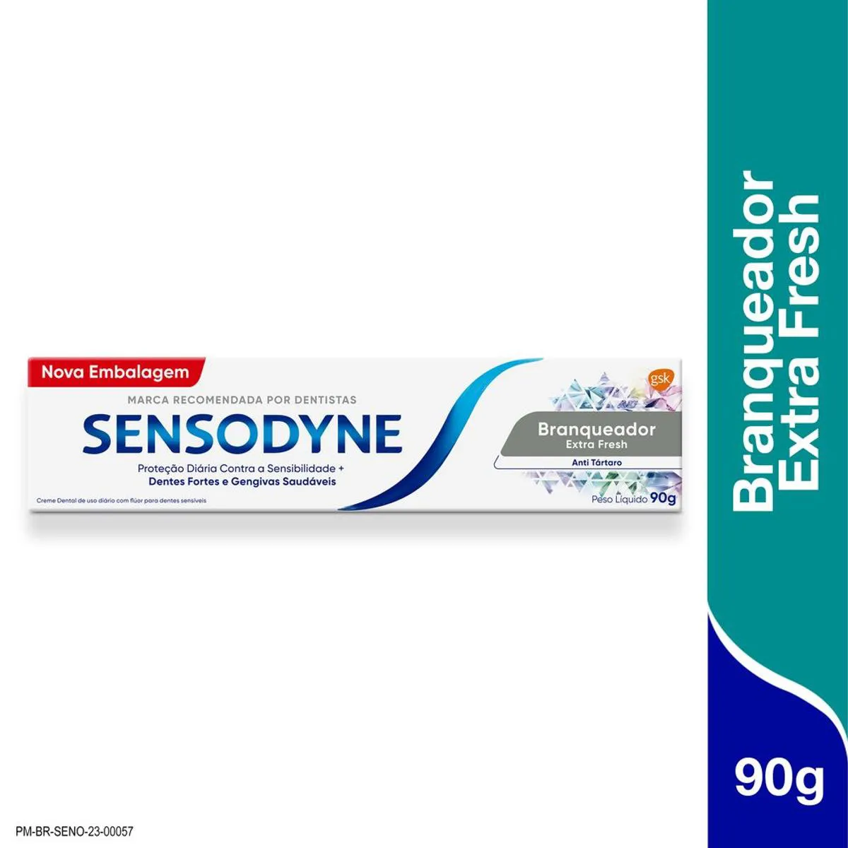 Creme Dental Sensodyne Branqueador Extra Fresh Antitártaro 90g — Sensodyne | Farmácia Resyla