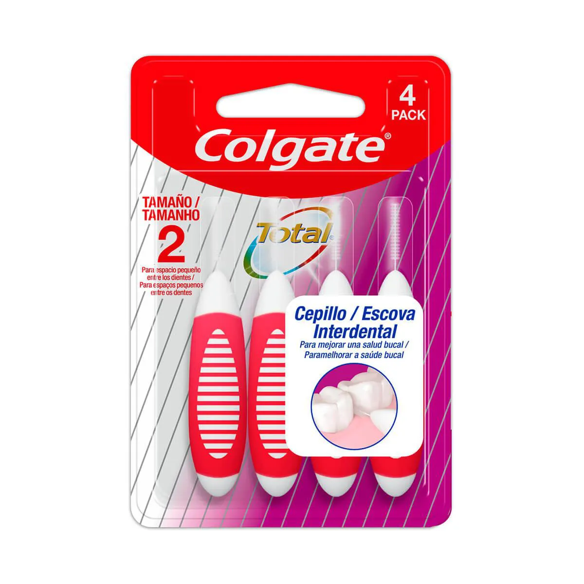 Escova Interdental Colgate com 4 unidades — Colgate | Farmácia Resyla