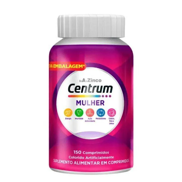 Suplemento Alimentar Centrum Mulher 150 Cápsulas — Centrum | Farmácia Resyla