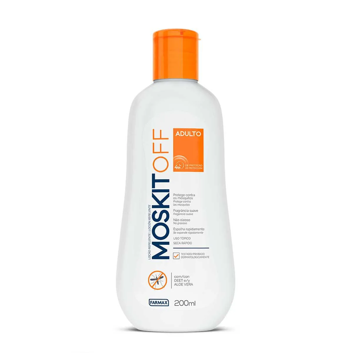 Repelente de Inseto Moskitoff com DEET Loção 200ml — | Farmácia Resyla