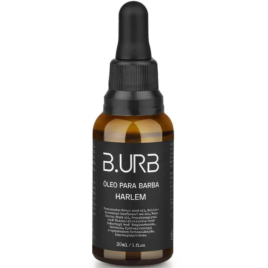 Óleo para Barba Harlem Amadeirado Toque Seco 30ml Barba Urbana B.urb — | Farmácia Resyla