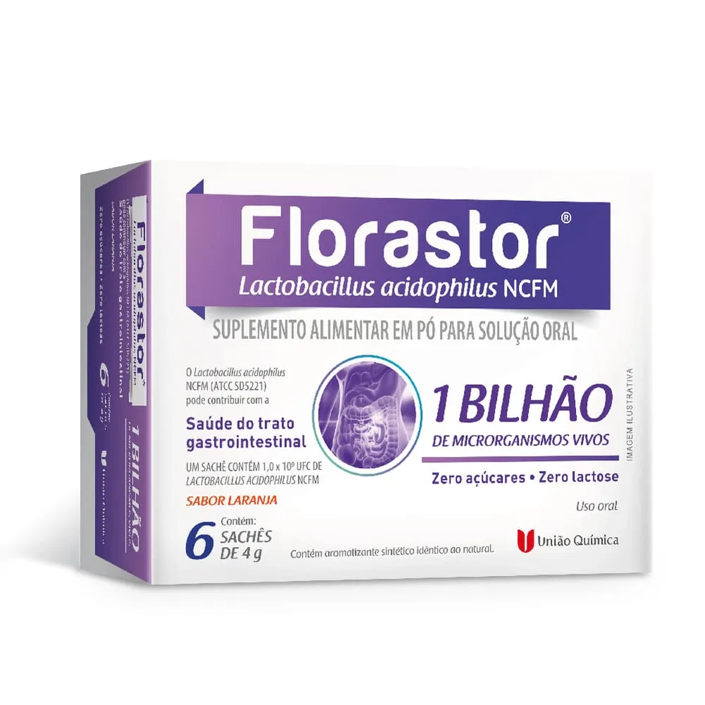 Florastor Com 6x4gr Saches 1bilhao Laranja — | Farmácia Resyla
