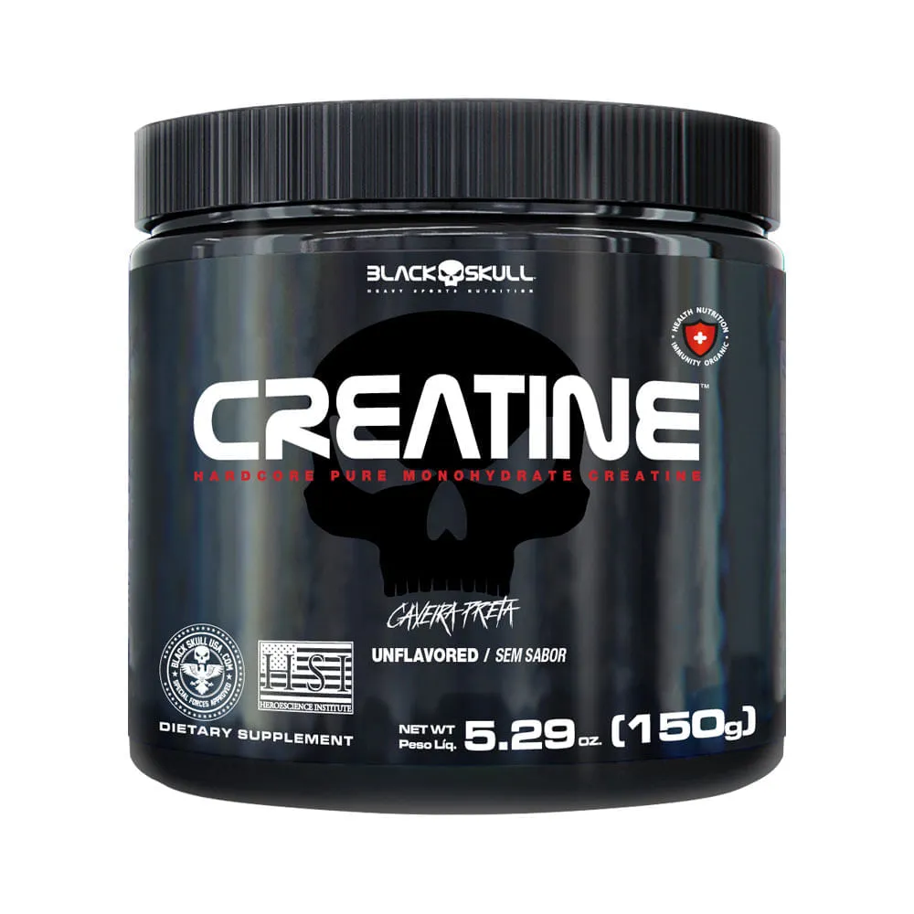 Black Skull Creatina 150gr Sem Sabor — Black Skull | Farmácia Resyla