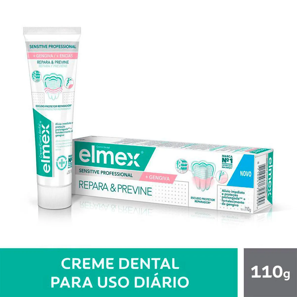 Creme Dental Elmex Sensitive Professional + Gengiva 110g — | Farmácia Resyla