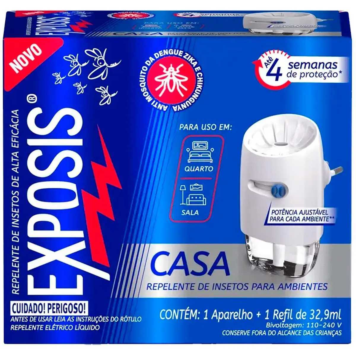 Repelente Casa Exposis Repelente Elétrico Líquido + 1 Refil — Exposis | Farmácia Resyla