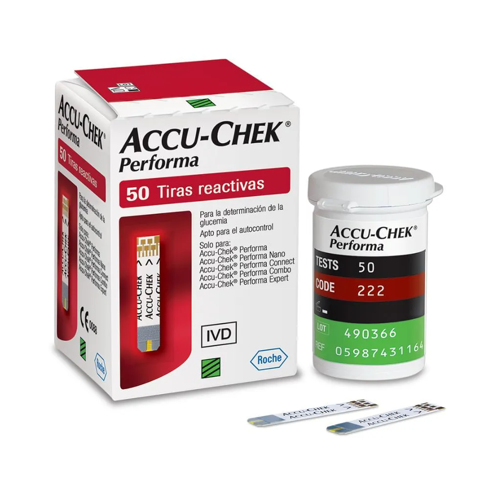 Tira Accu-chek Performa 50 Unidades — | Farmácia Resyla
