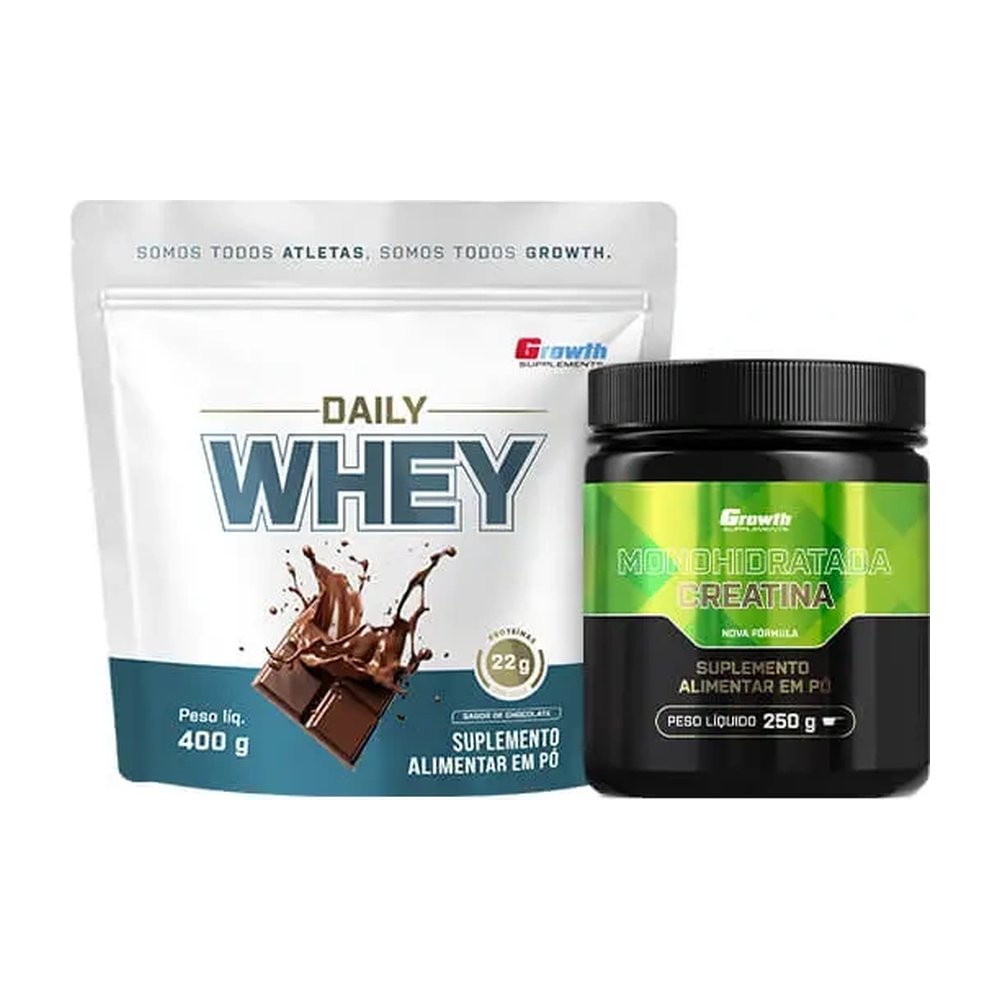 Kit Daily Whey 400g e Creatina Monohidratada 250g — | Farmácia Resyla