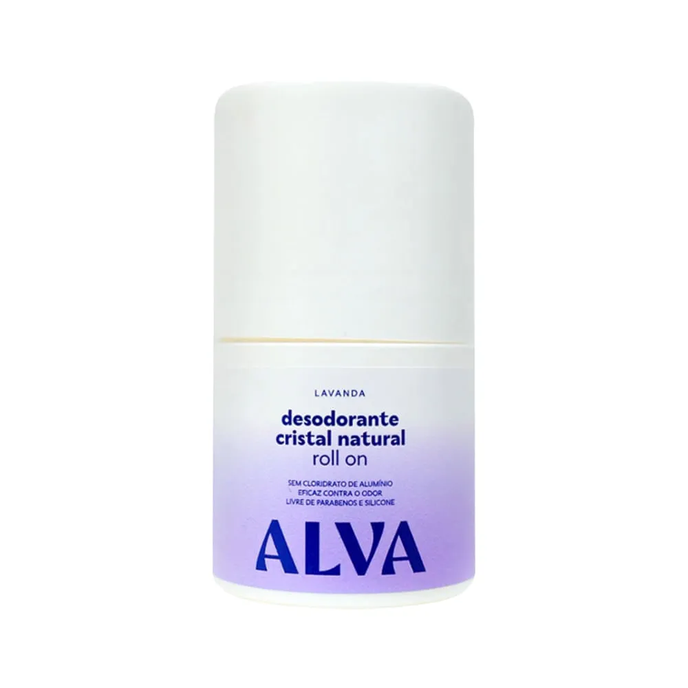 Desodorante Cristal Natural Alva Roll On Lavanda 50ml — | Farmácia Resyla