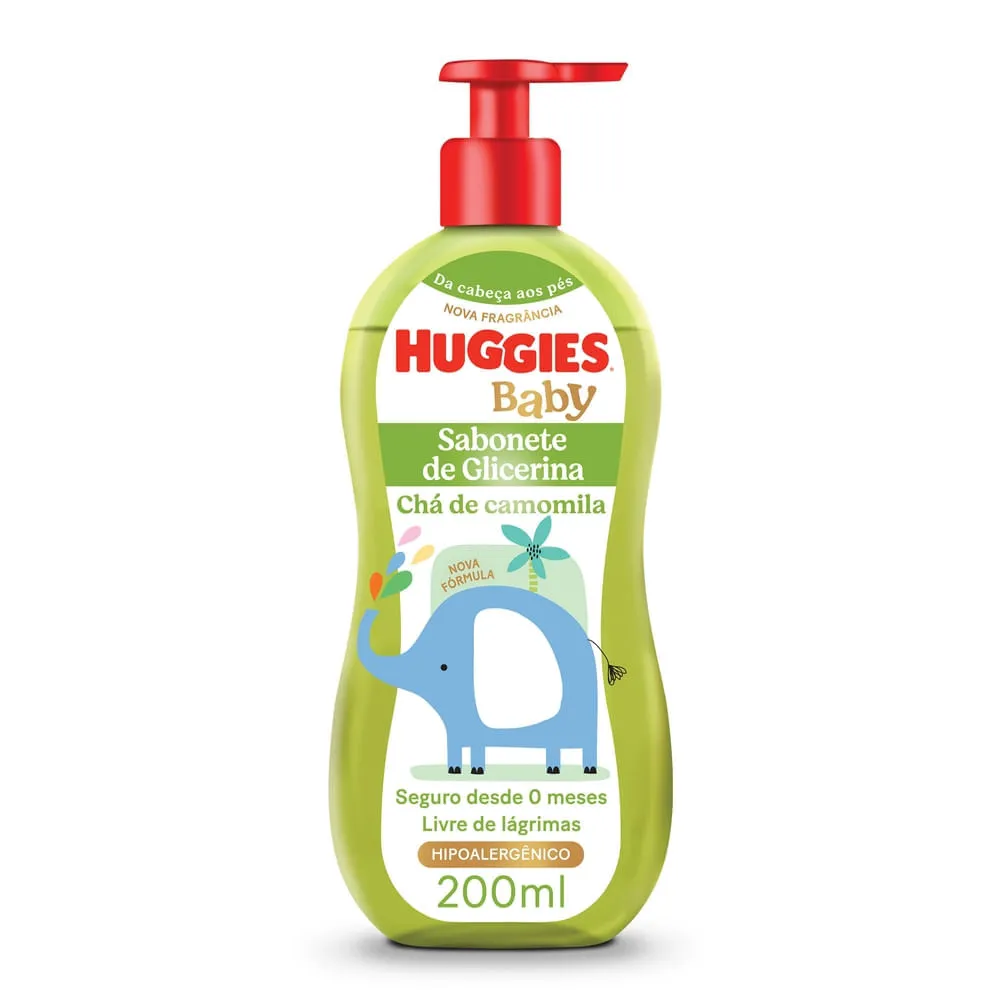 Sabonete Líquido Huggies Recém-nascido Camomila 200ml — Huggies | Farmácia Resyla
