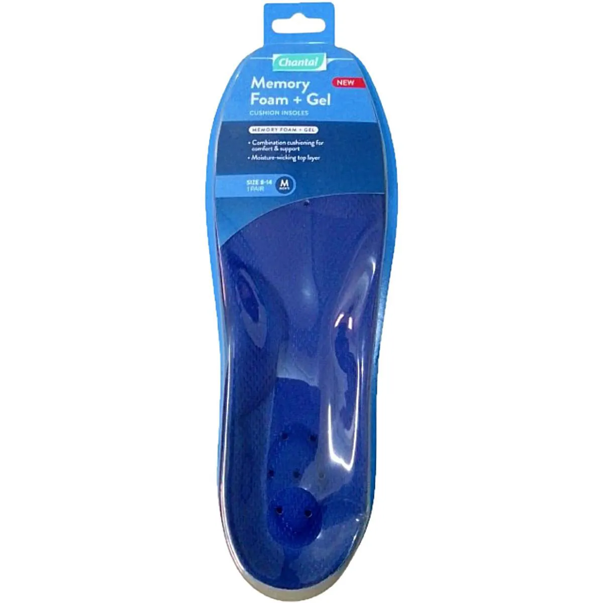 Palmilha Memory Foam Plus + Gel Chantal 39-45 - Par — | Farmácia Resyla