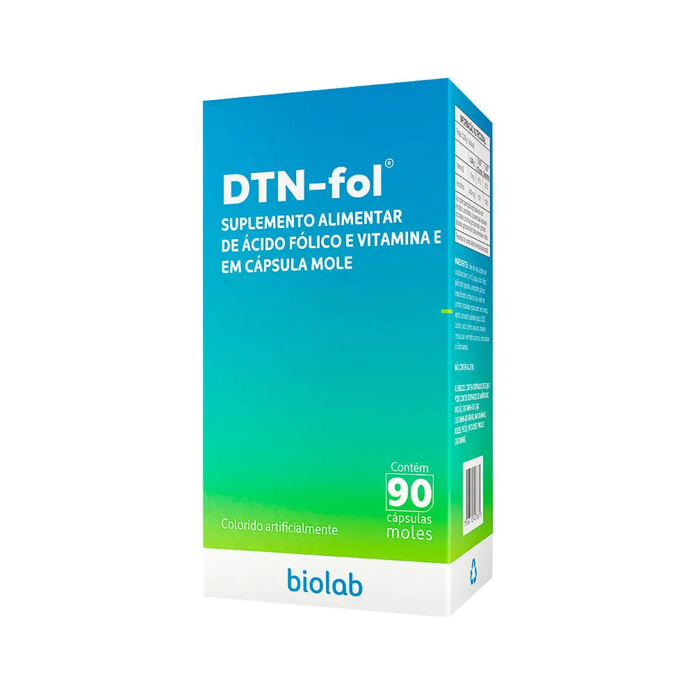 Suplemento Alimentar De Ácido Fólico E Vitamina E Dtn-fol 90 Cápsulas — | Farmácia Resyla