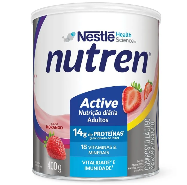 Nutren Active sabor Morango 400g — Nutren | Farmácia Resyla