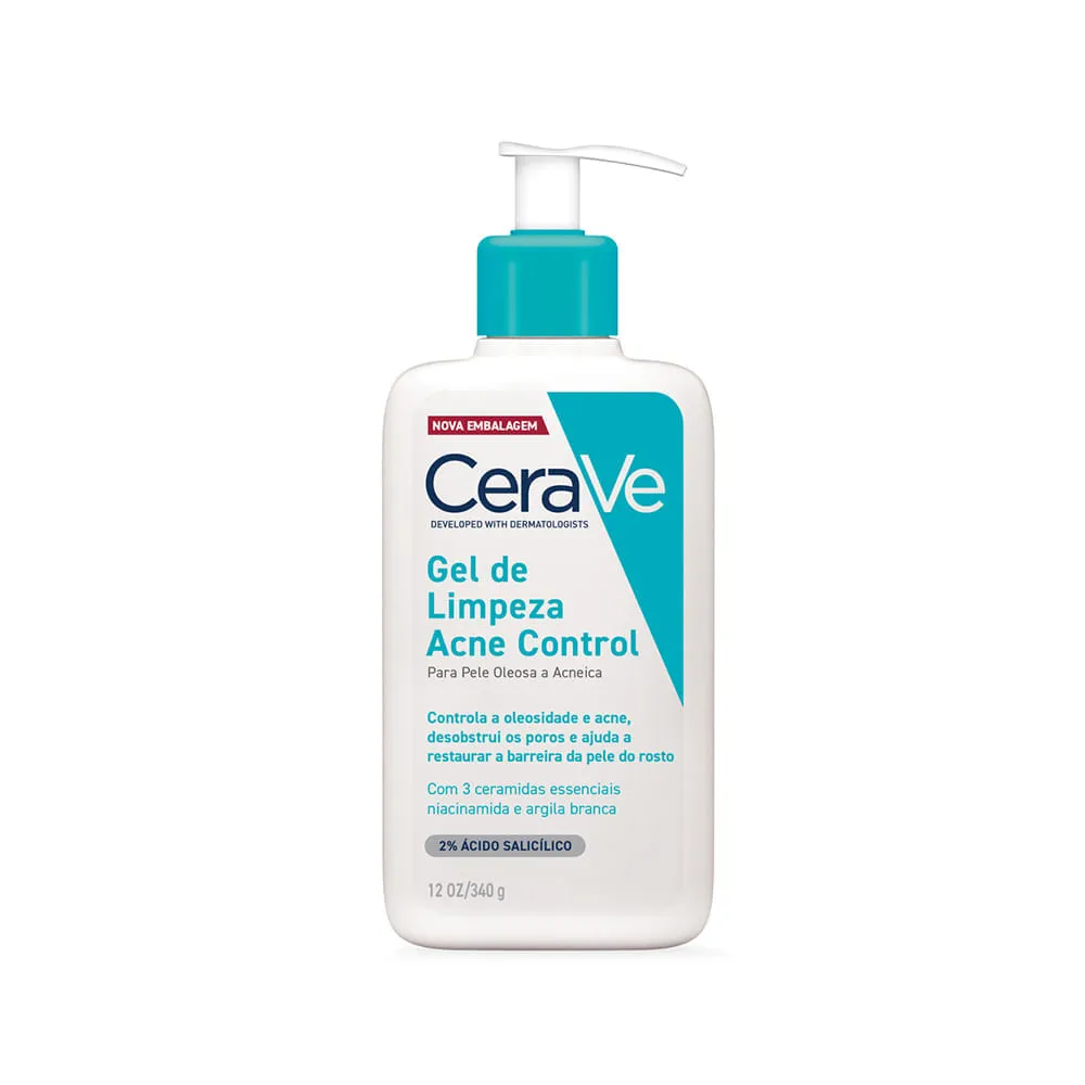 Cerave Gel Para Limpeza Acne Control 340gr Oleosa E Acneica — CeraVe | Farmácia Resyla