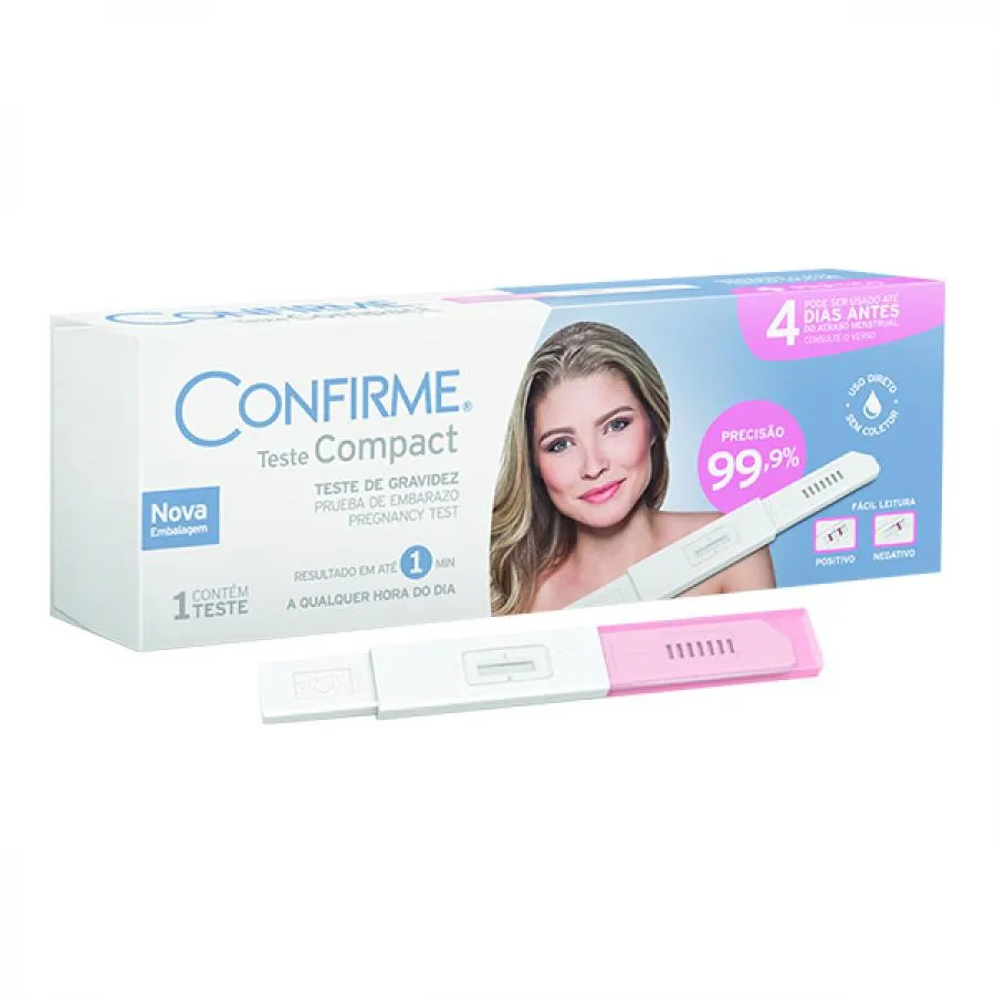 Teste De Gravidez Confirme Compact Com 1 Unidade — | Farmácia Resyla